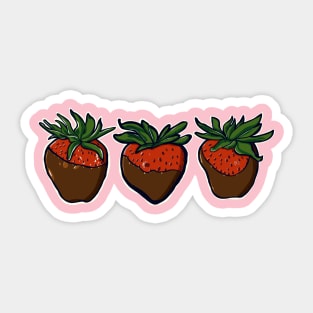 Chocolate Covered Strawberries Graphic Tee Sticker